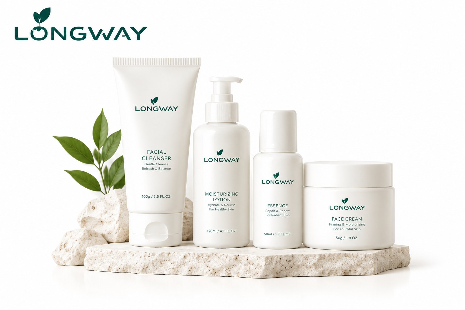 Private label cosmetic products by Longway